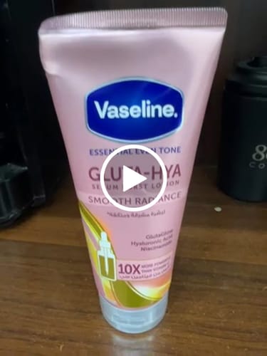 مراجعة بالفيديو من عميل لمنتج Vaseline Gluta Hya Serum Burst Lotion - Glutathione & Hyaluronic Acid 200ml