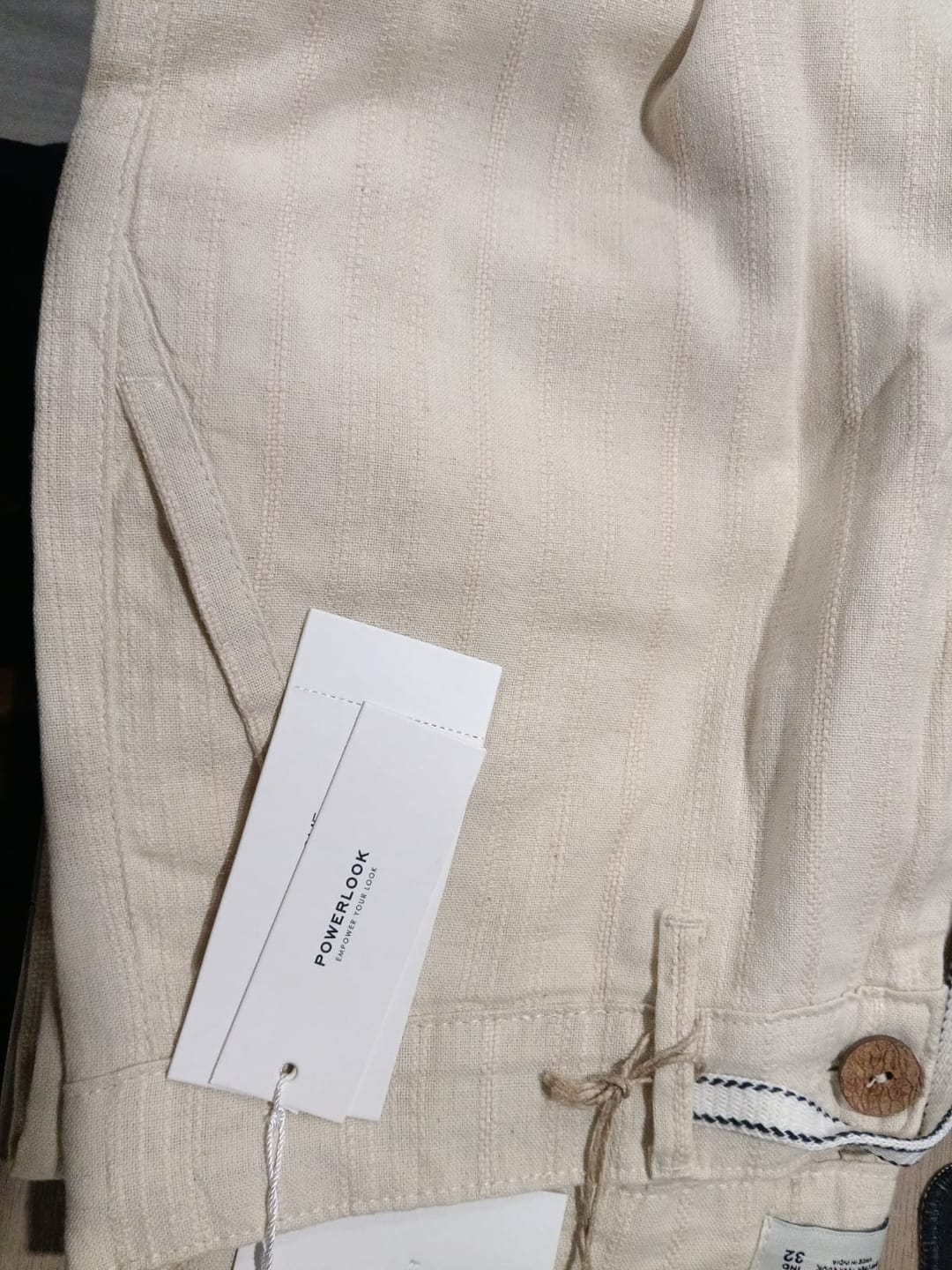 Customer photo review of Natural Cotton Structure Trousers