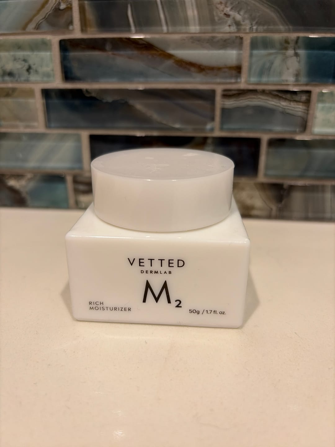 Customer photo review of M₂ Rich Moisturizer
