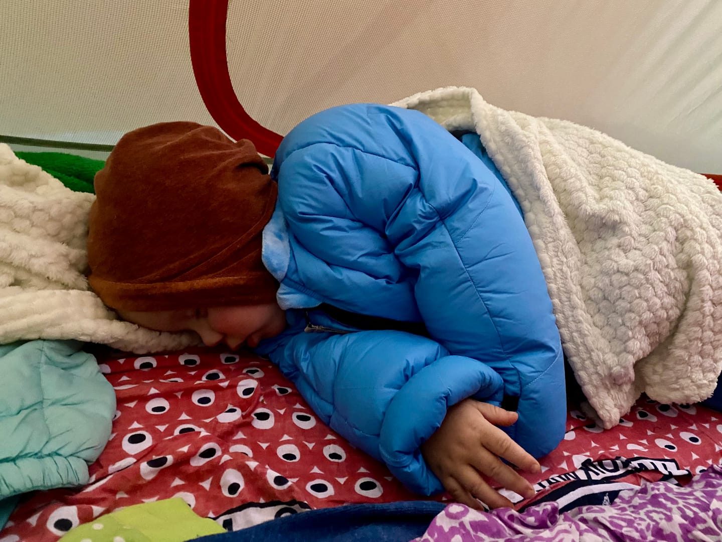 Customer photo review of Big Mo Kids Sleeping Bag (18-36 months)