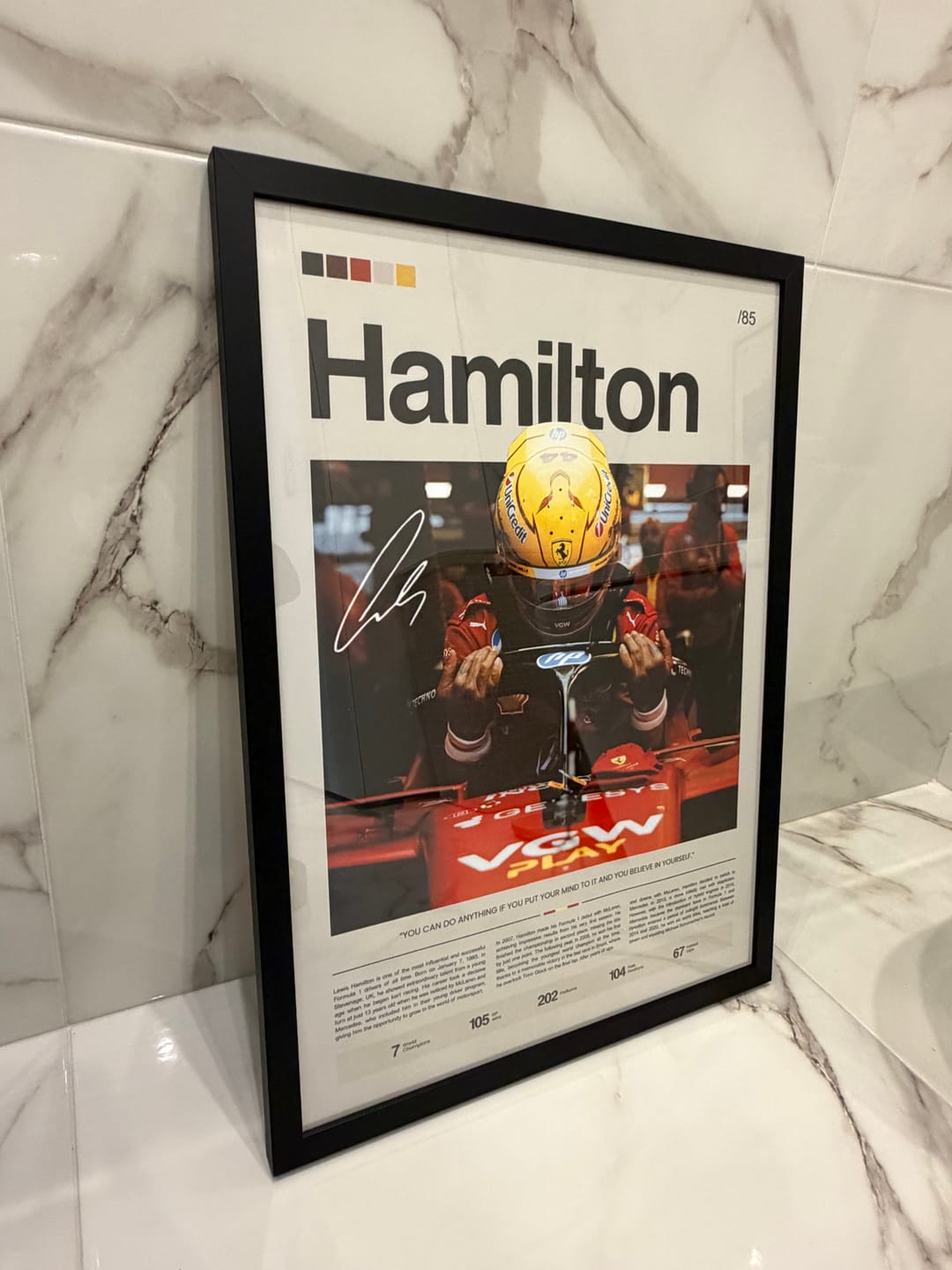 Customer photo review of Lewis Hamilton - Scuderia Ferrari
