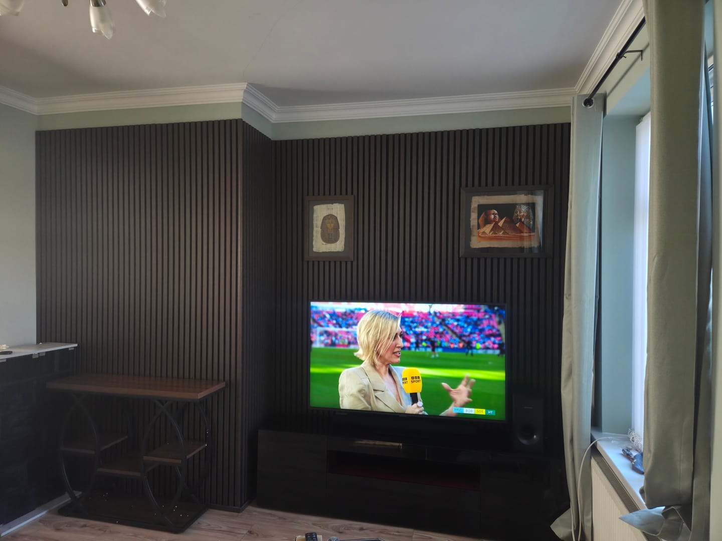 Customer photo review of Acoustic Wall Panel End Trim (Multiple Colours)