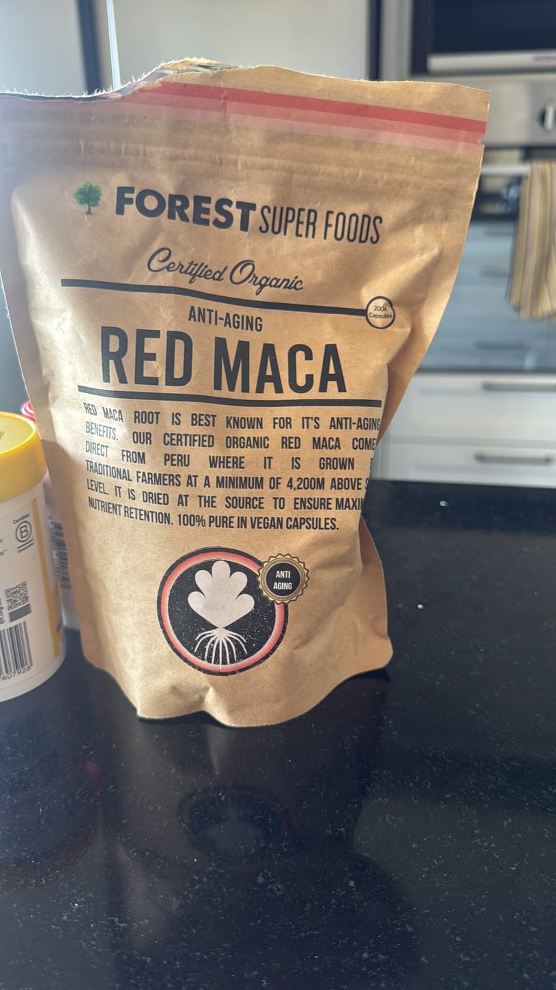 Customer photo review of Certified Organic Red Maca Root Capsules