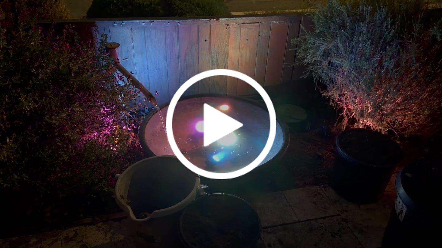 Customer video review of RGB Underwater Lights Submersible Bluetooth Pond Lights 4/6 LIghts