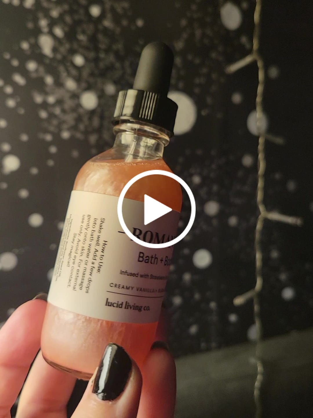 Customer video review of Romantasy Bath & Body Oil