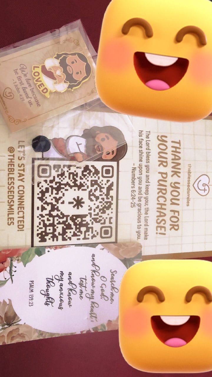 Customer photo review of Jesus Heart/Blessed Enamel Pin