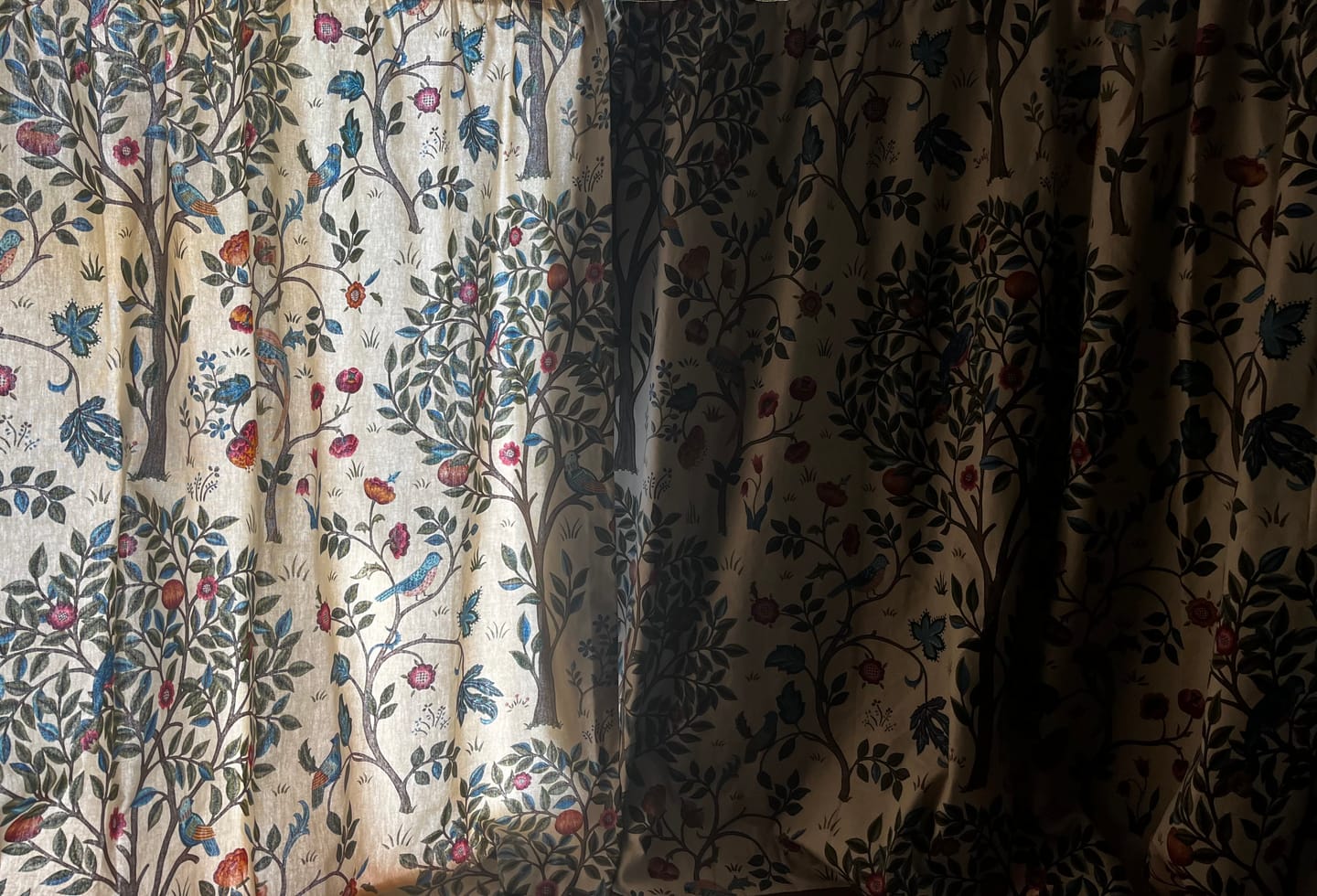Customer photo review of Blackout Curtain Lining Fabric