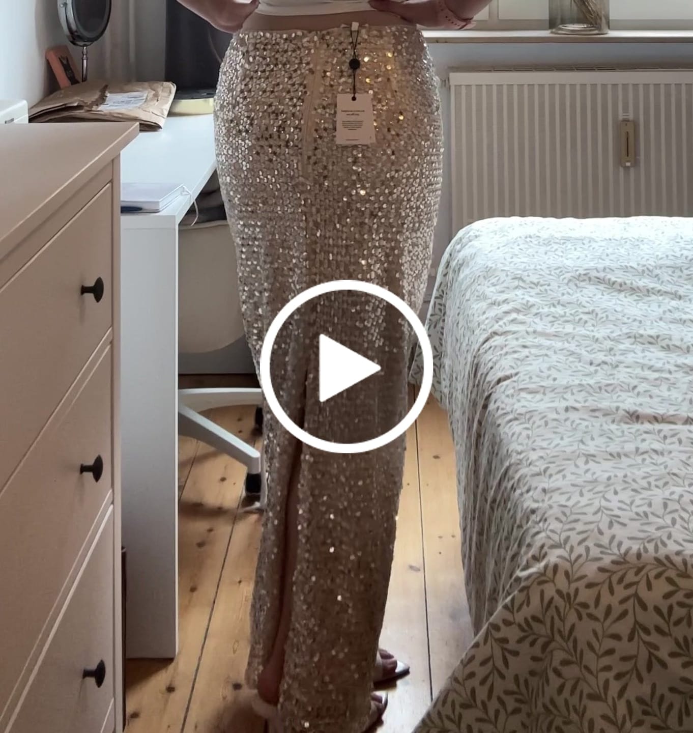 Customer video review of CRYSTAL QUARTZ MAXI SKIRT