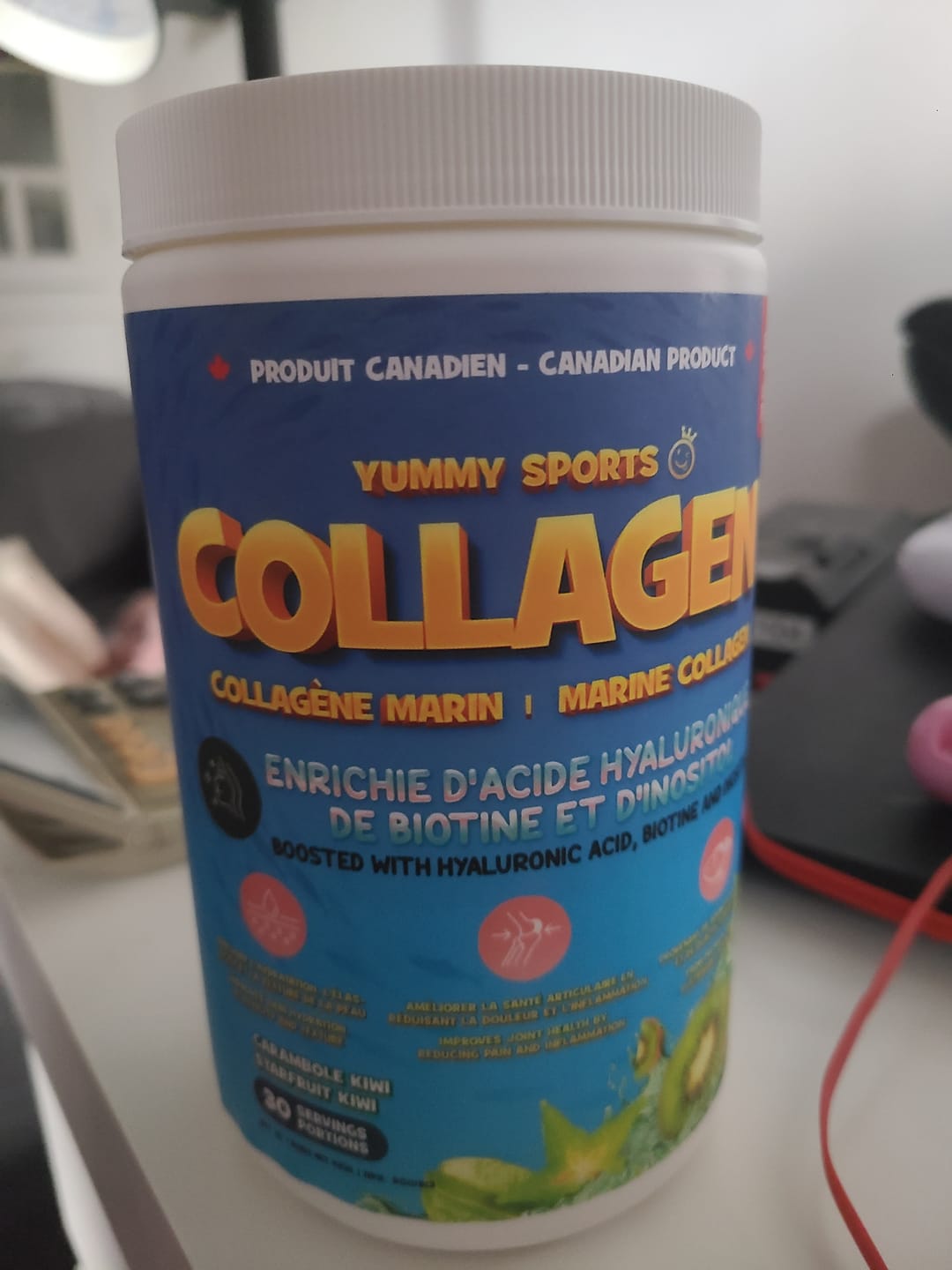 Customer photo review of Yummy Sports - Collagène marin + 435g