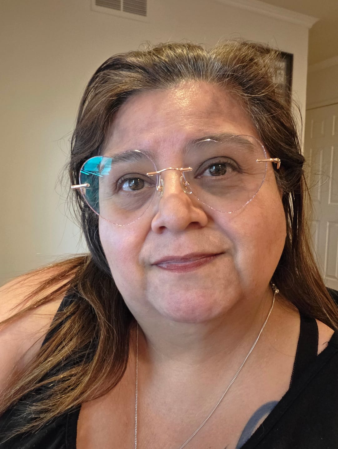 Customer photo review of Lovie Eyeglasses