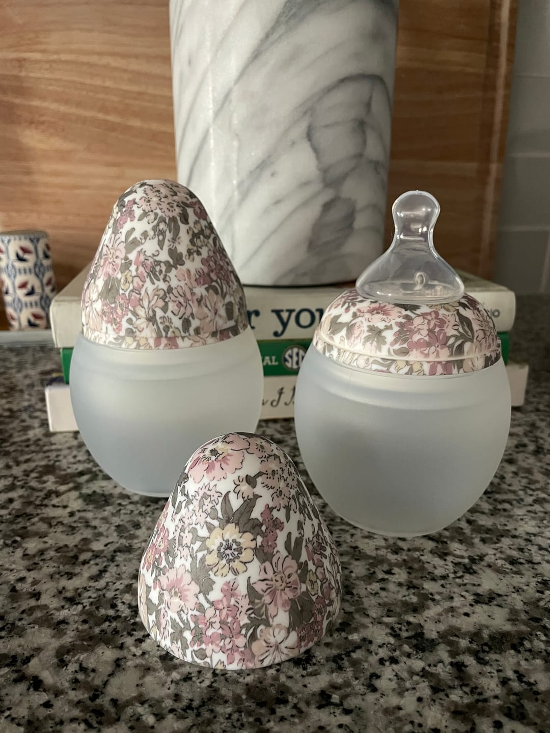 Customer photo review of Baby Bottle - Honey Dew Pink