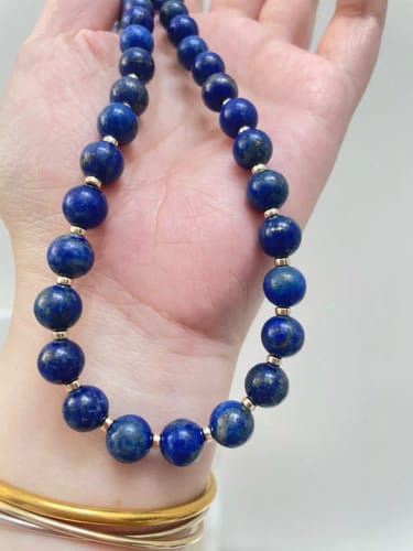 Customer photo review of Baolan - Collier Or et Lapis Lazuli