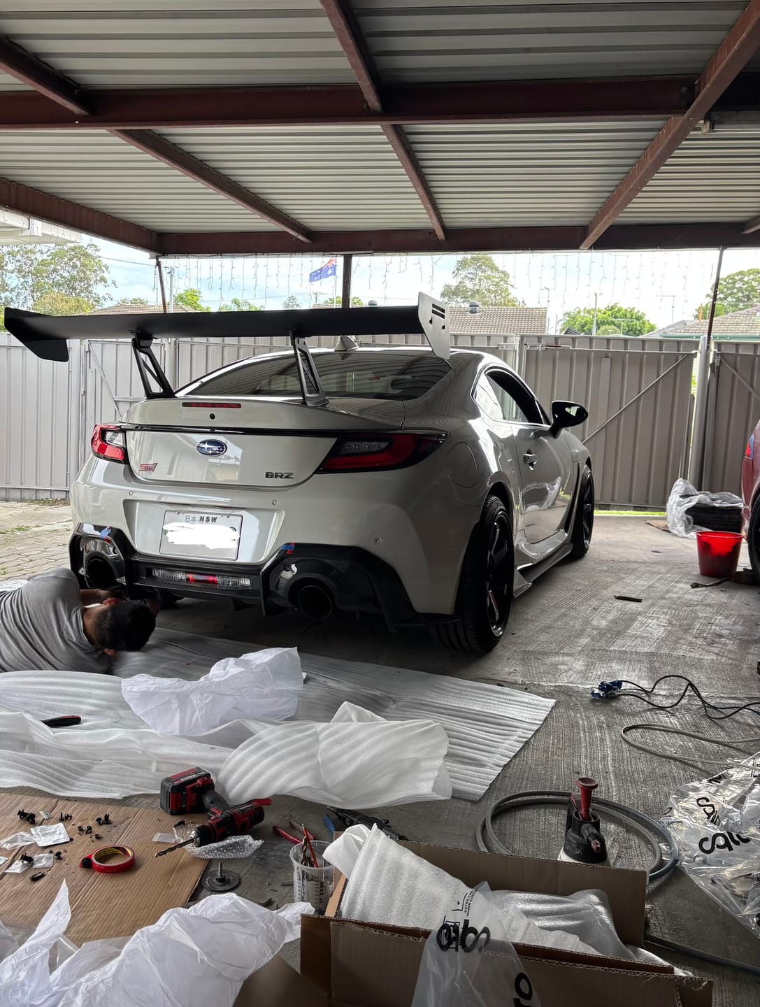 Customer photo review of Toyota GR86 ZN8/Subaru BRZ ZD8 AT-M3 Carbon Motorsport Wing 2022+
