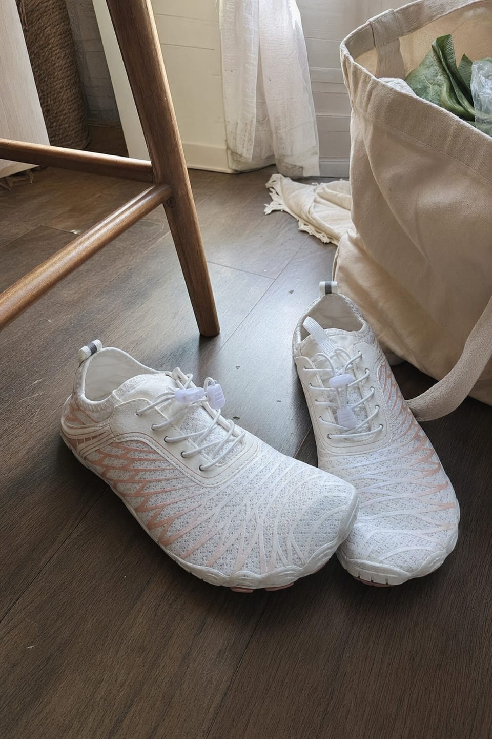 Customer photo review of Motion Ground™ – Copper-Grounded Barefoot Shoes for Natural Balance (Unisex)