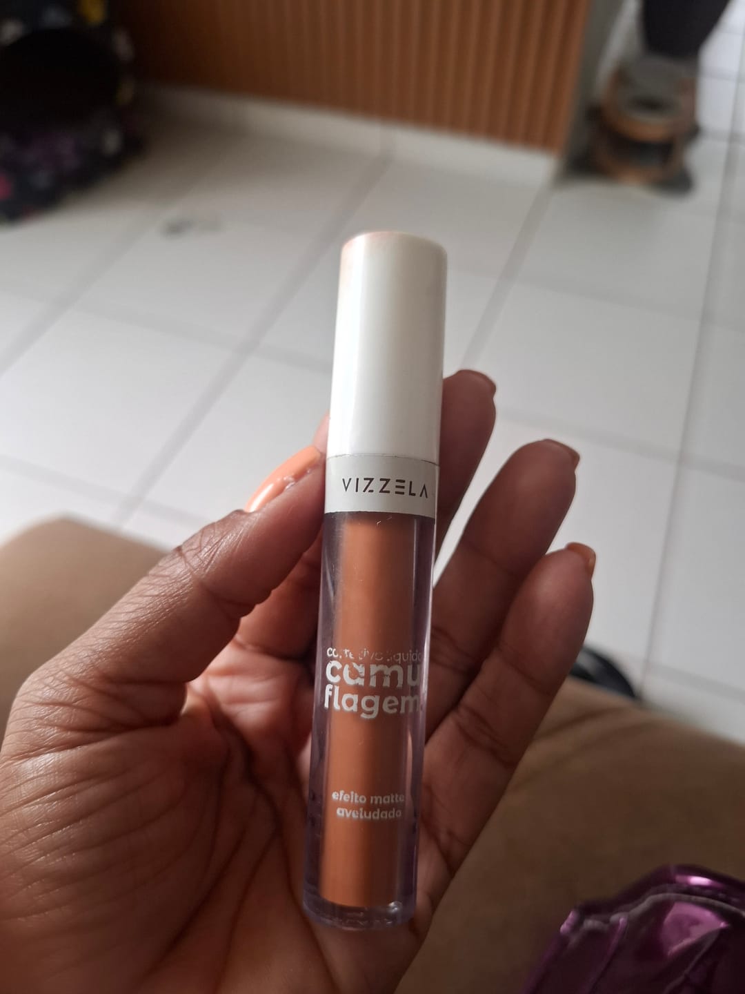 Customer photo review of Corretivo Camuflagem – Laranja - Vizzela