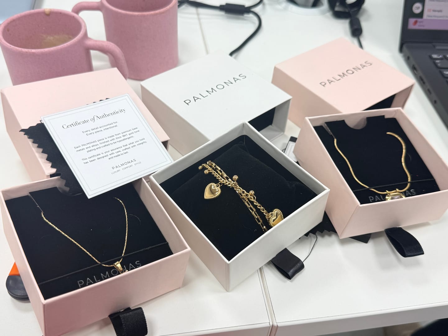 Customer photo review of Octagon Diamond Necklace