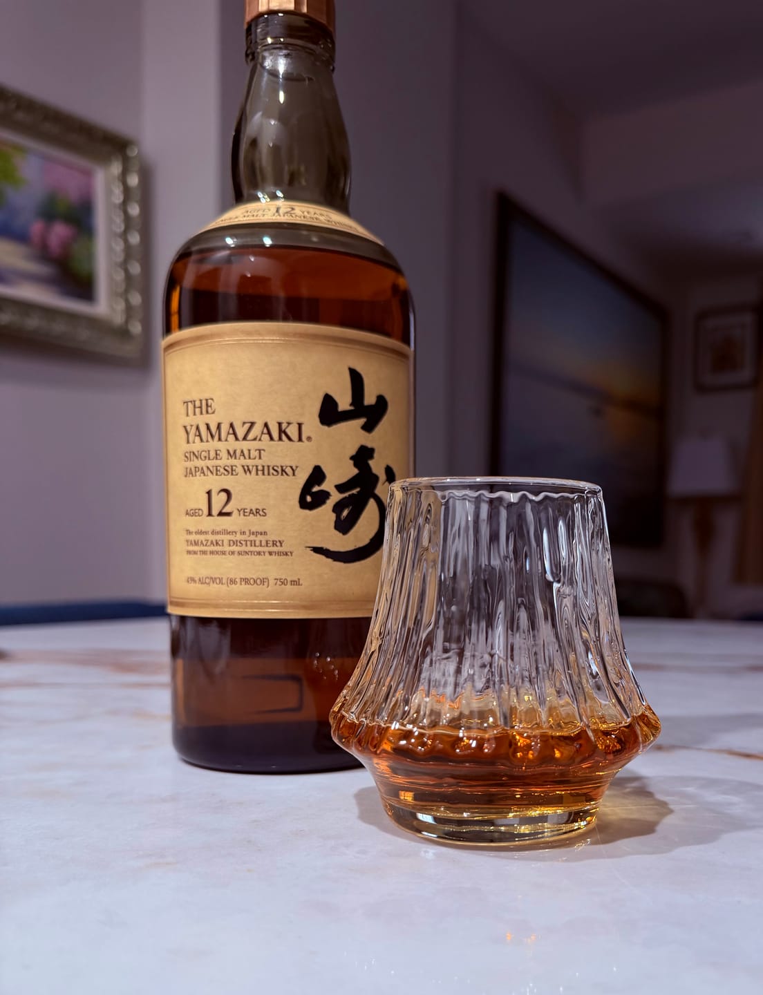 Customer photo review of Fuji - Handmade Japanese Whiskey Glass