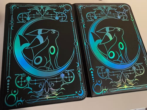 Customer photo review of Lunar Shadow Shiny 9-Pocket Trading Card Binder