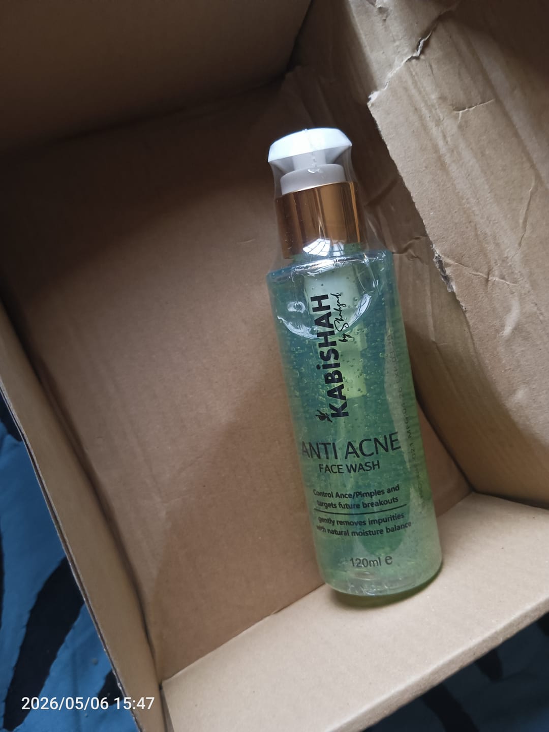 Customer photo review of ClearSkin Pro Anti Acne Face Wash