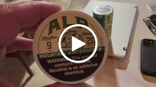Customer video review of Mountain Wintergreen Nicotine Pouches