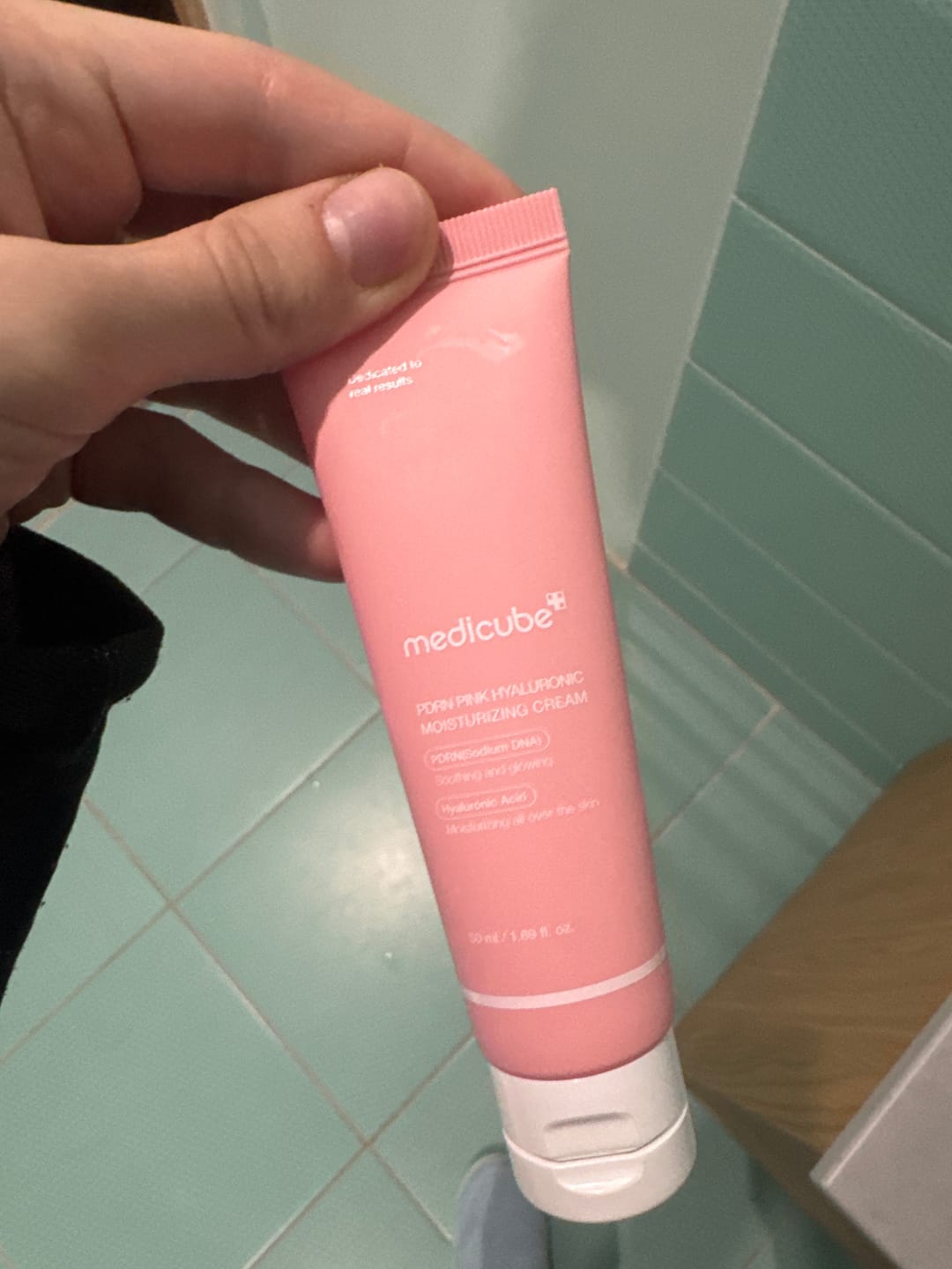 Customer photo review of Mitrinošs krēms ar PDRN un hialuronskābi Medicube PDRN Pink Hyaluronic Moisturizing Cream