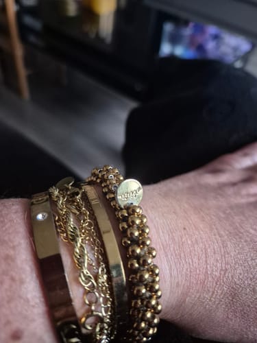 Customer photo review of Stiekie Stainless Steel Gold