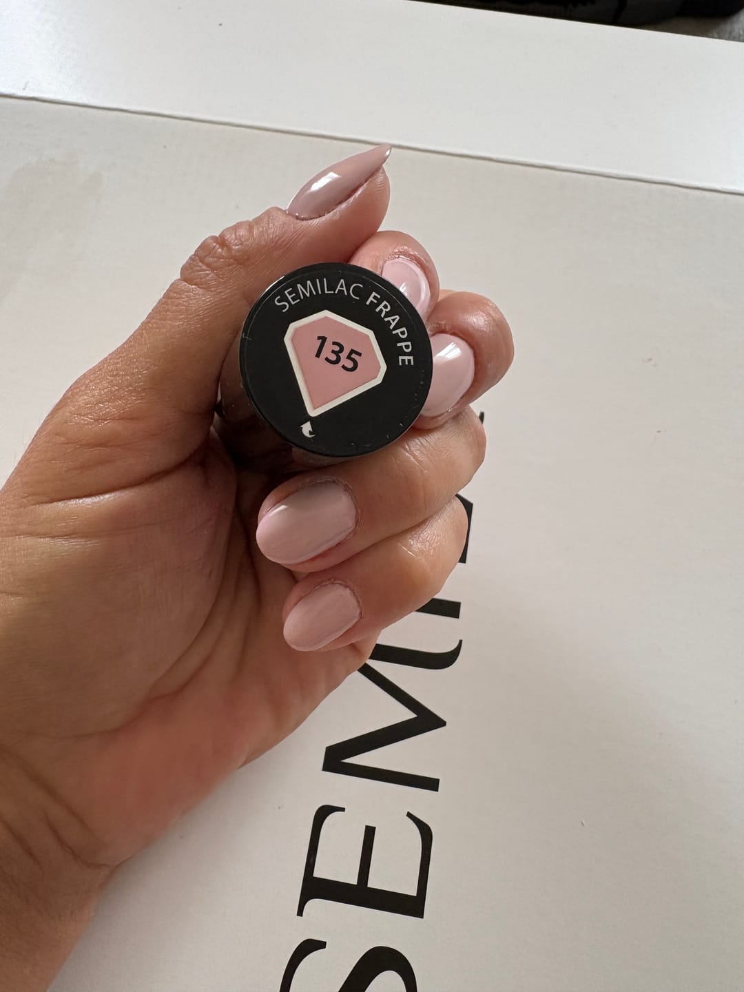 Customer photo review of Semilac 135 Frappe UV Gel Polish