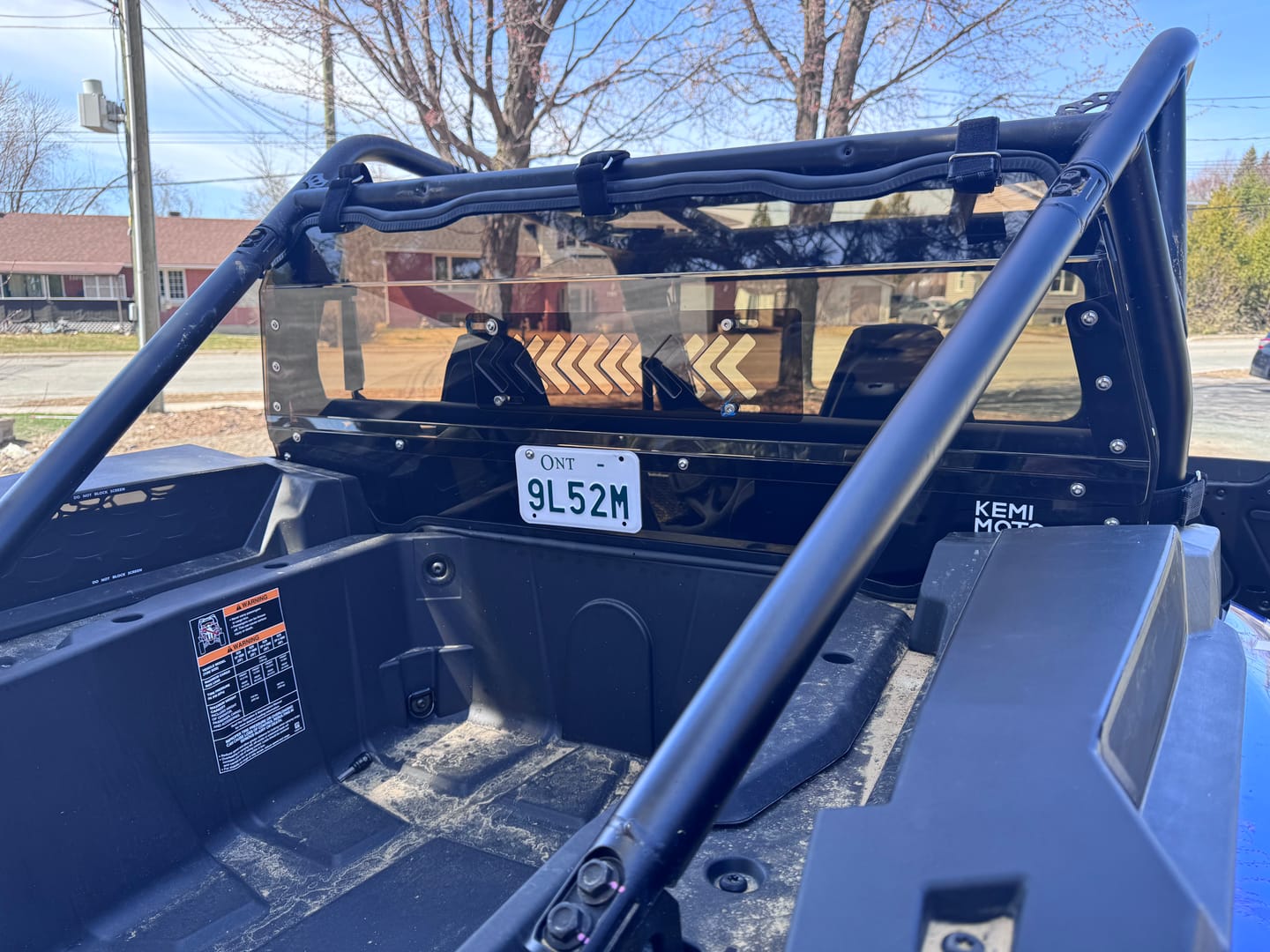 Customer photo review of UTV Sliding Vented Clear Rear Windshield for 2024+ Polaris RZR XP 1000 / RZR XP4 1000