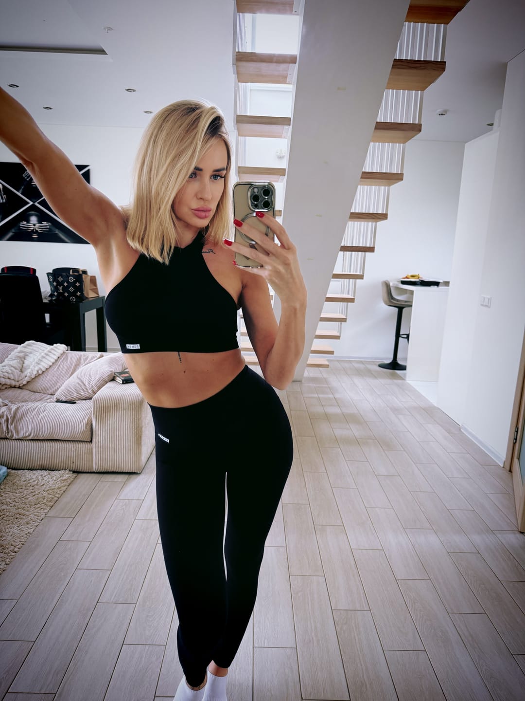 Customer photo review of Tamprės FGM04 „Gym Fashion Push-Up” - juodos