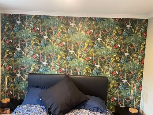 Customer photo review of Masoala Wallpaper - Black - Last 63 Rolls