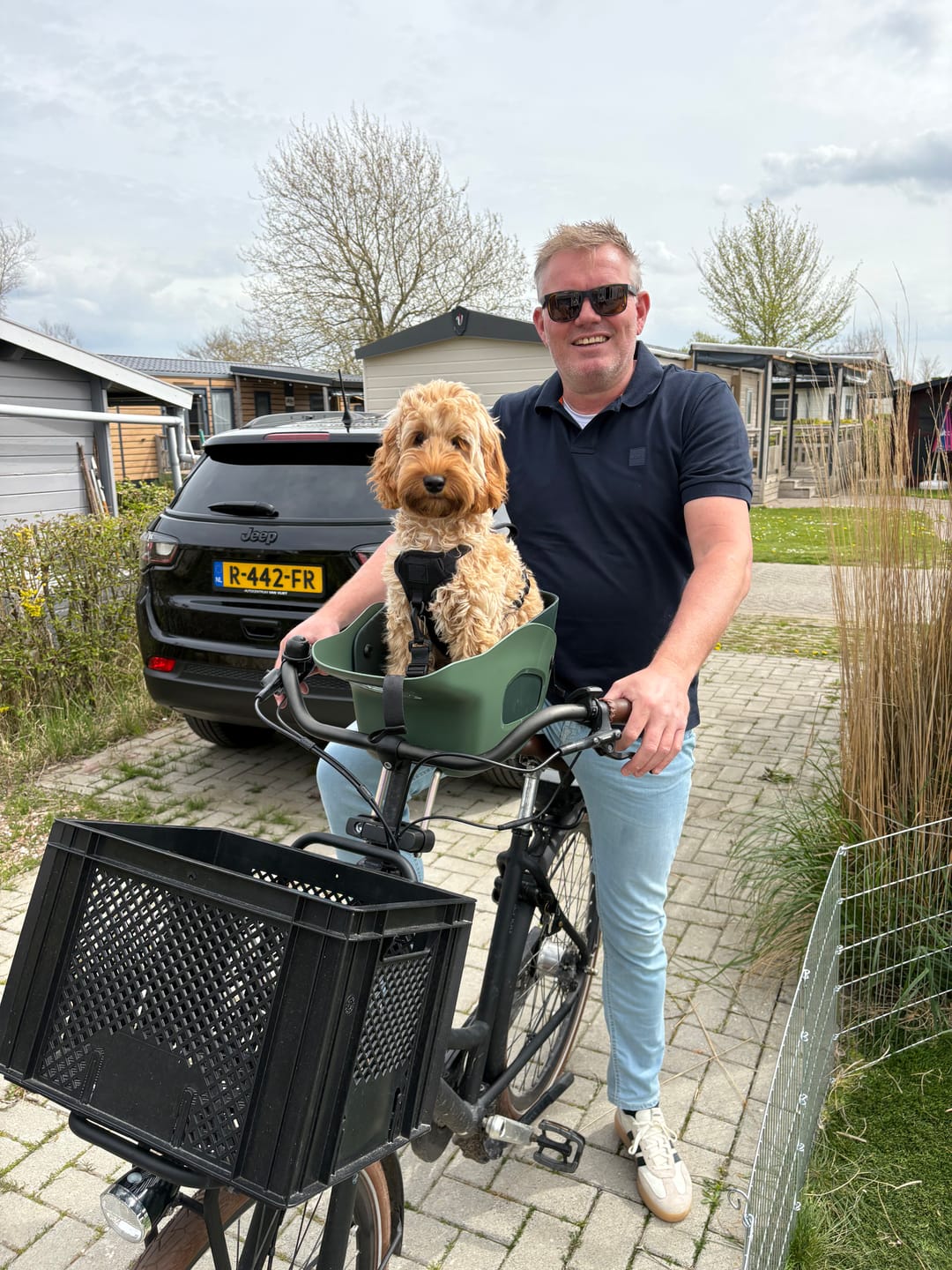Customer photo review of Kvisp Dog Bike Carrier