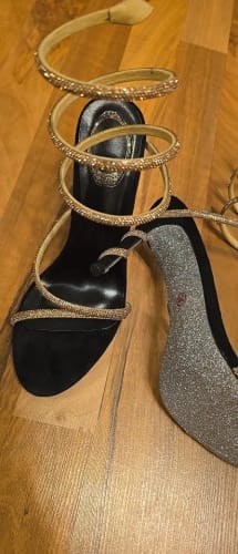 Customer photo review of Diamond strap heel