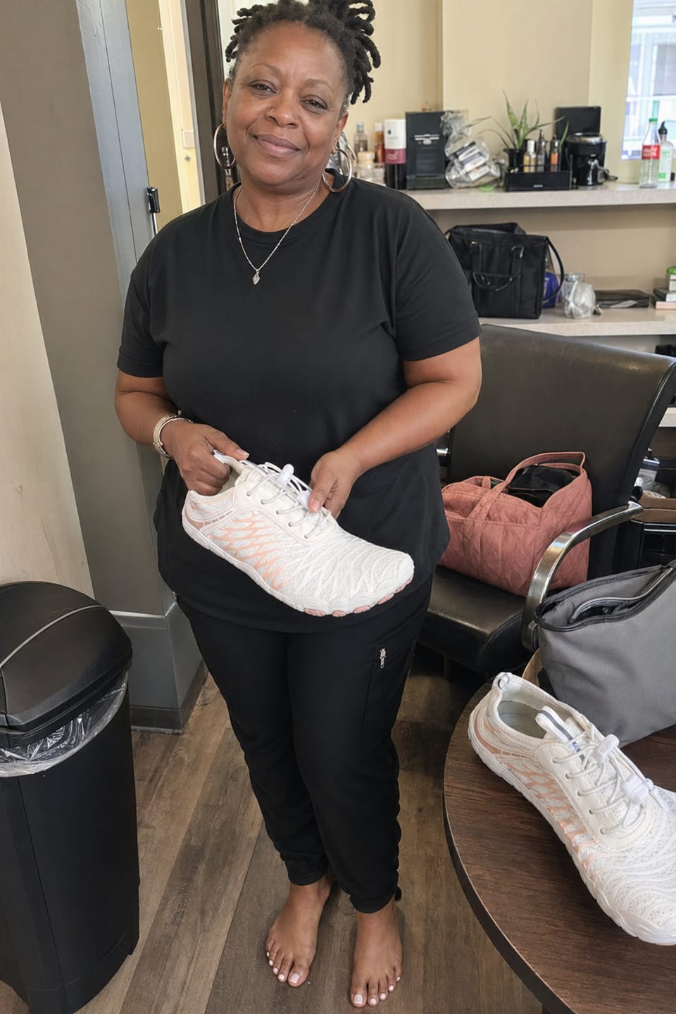 Customer photo review of Motion Ground™ – Copper-Grounded Barefoot Shoes for Natural Balance (Unisex)