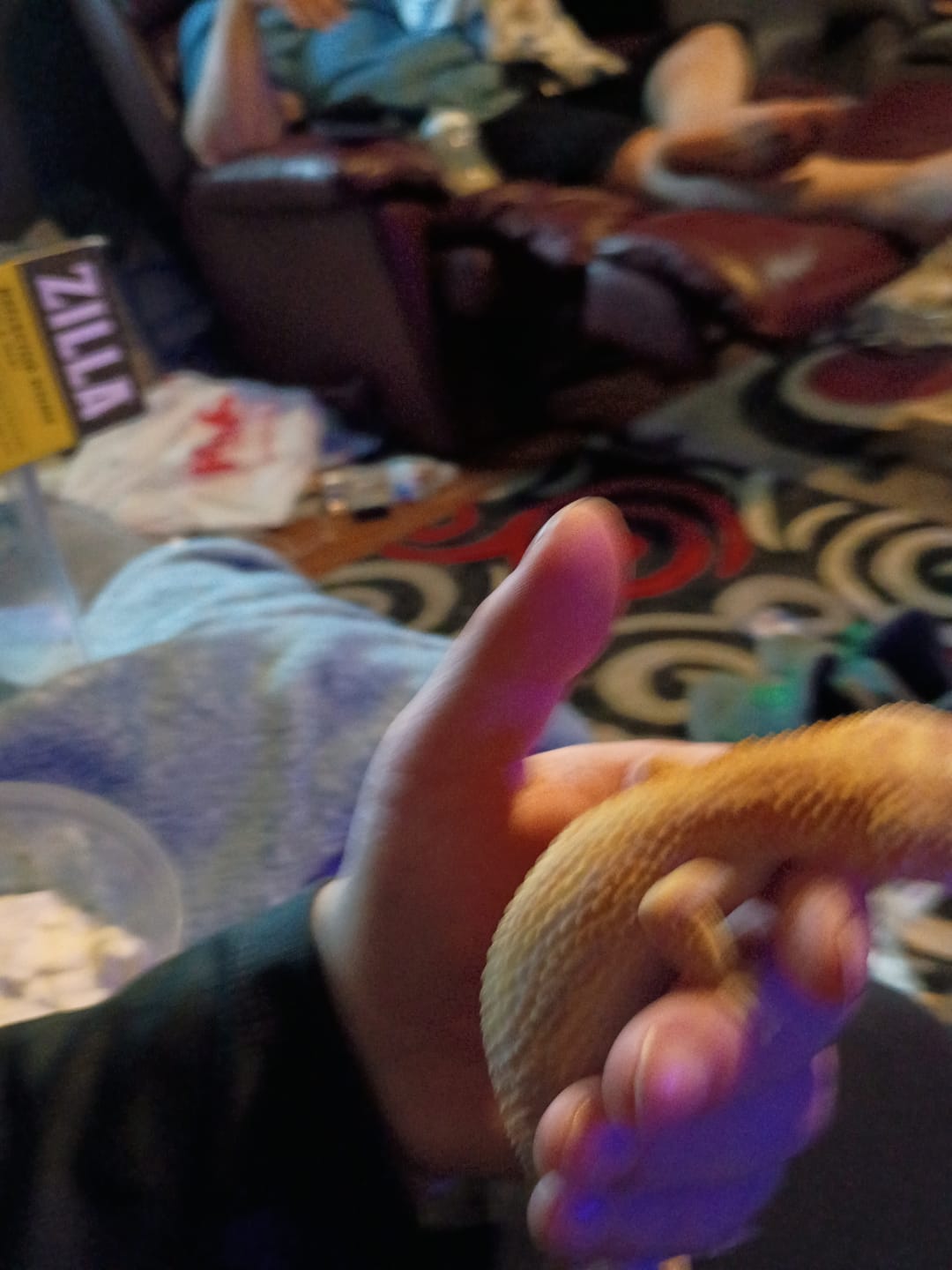Customer photo review of Female Red Diamond Tremper Albino Halloween Mask Bandit