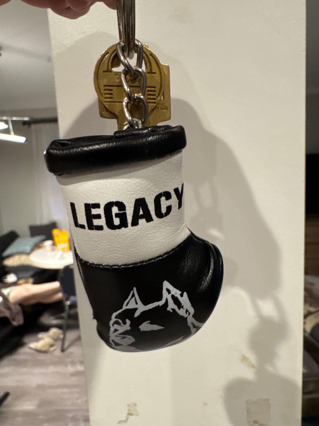 Customer photo review of LEGACY BOXING GLOVE KEY CHAIN