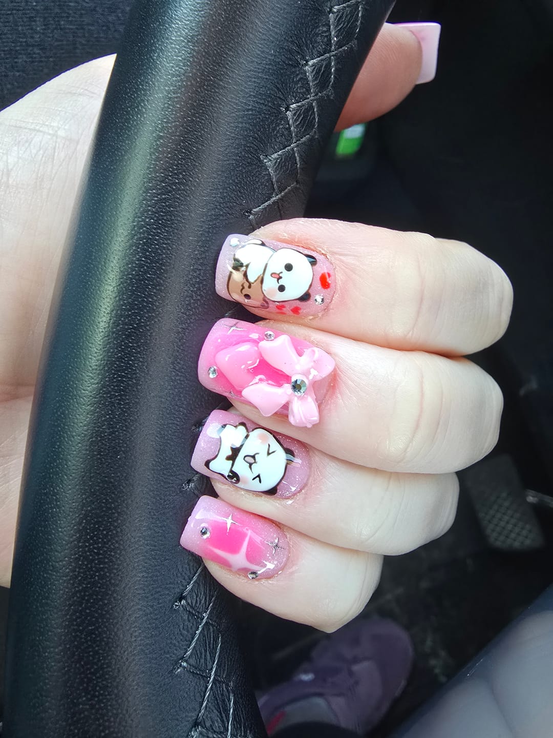 Customer photo review of Customize Your Own Press-ons