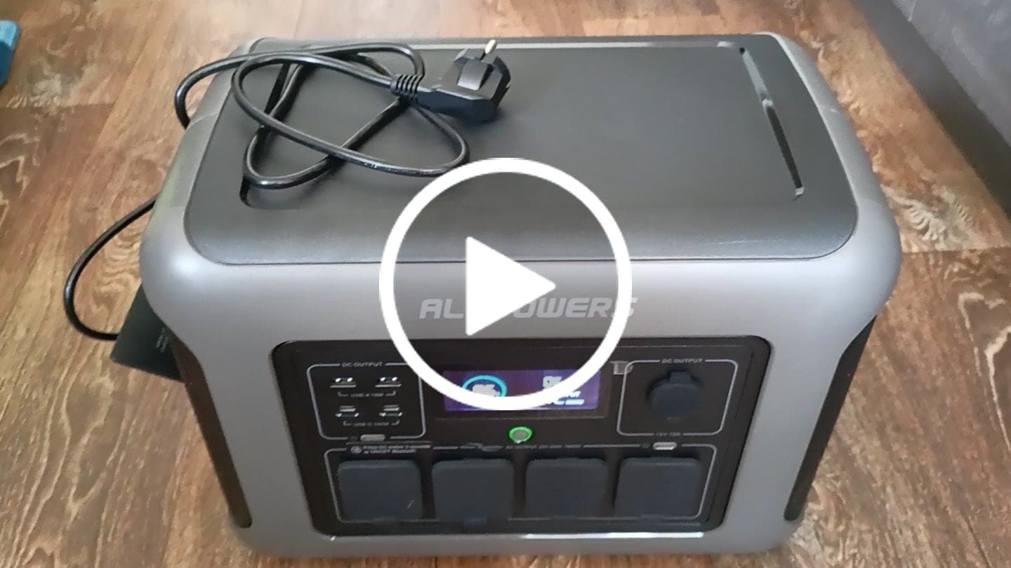 Customer video review of ALLPOWERS R1500 LITE Portable Power Station 1600W 1056Wh