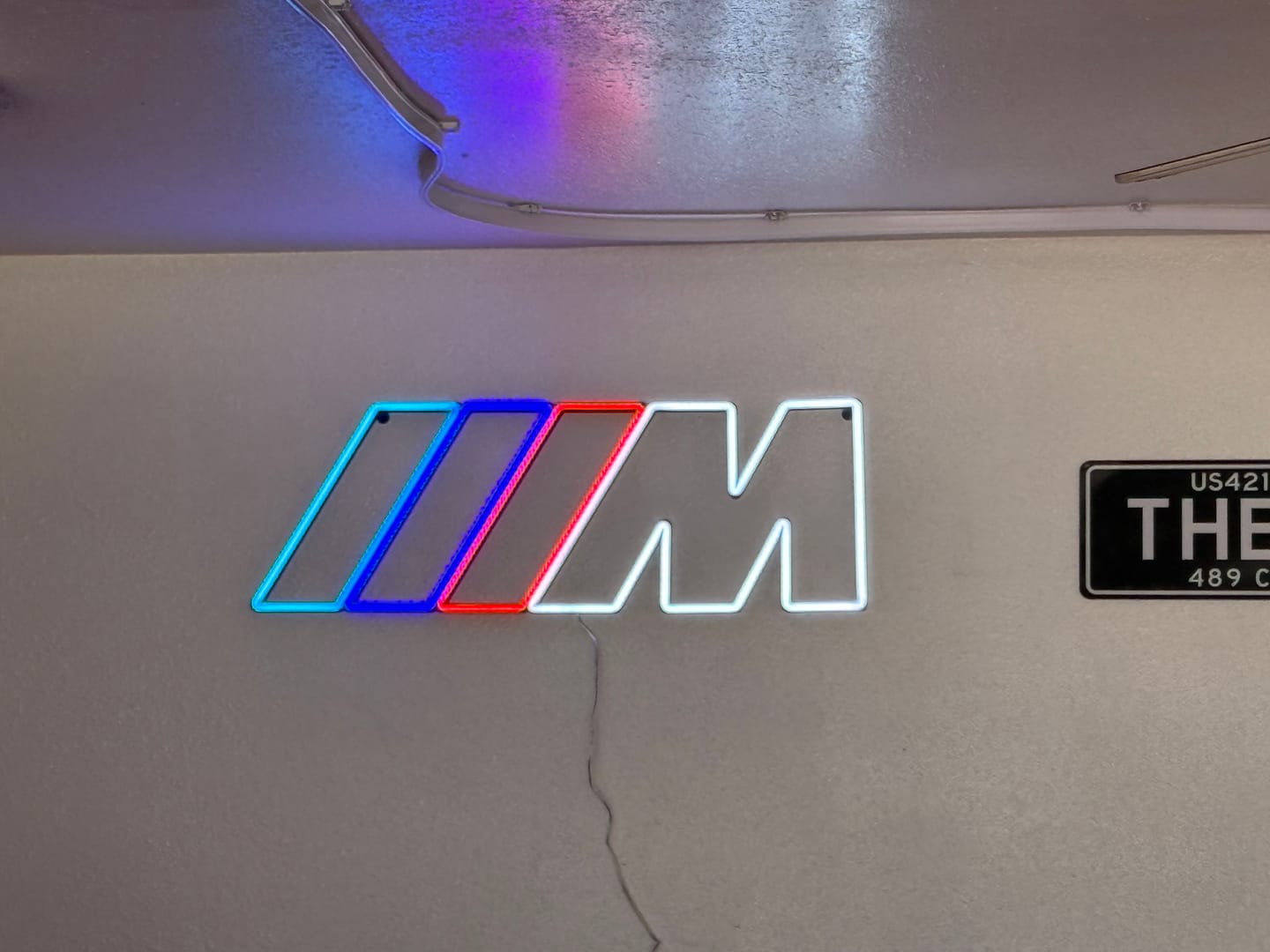 Customer photo review of BMW M POWER logo neon
