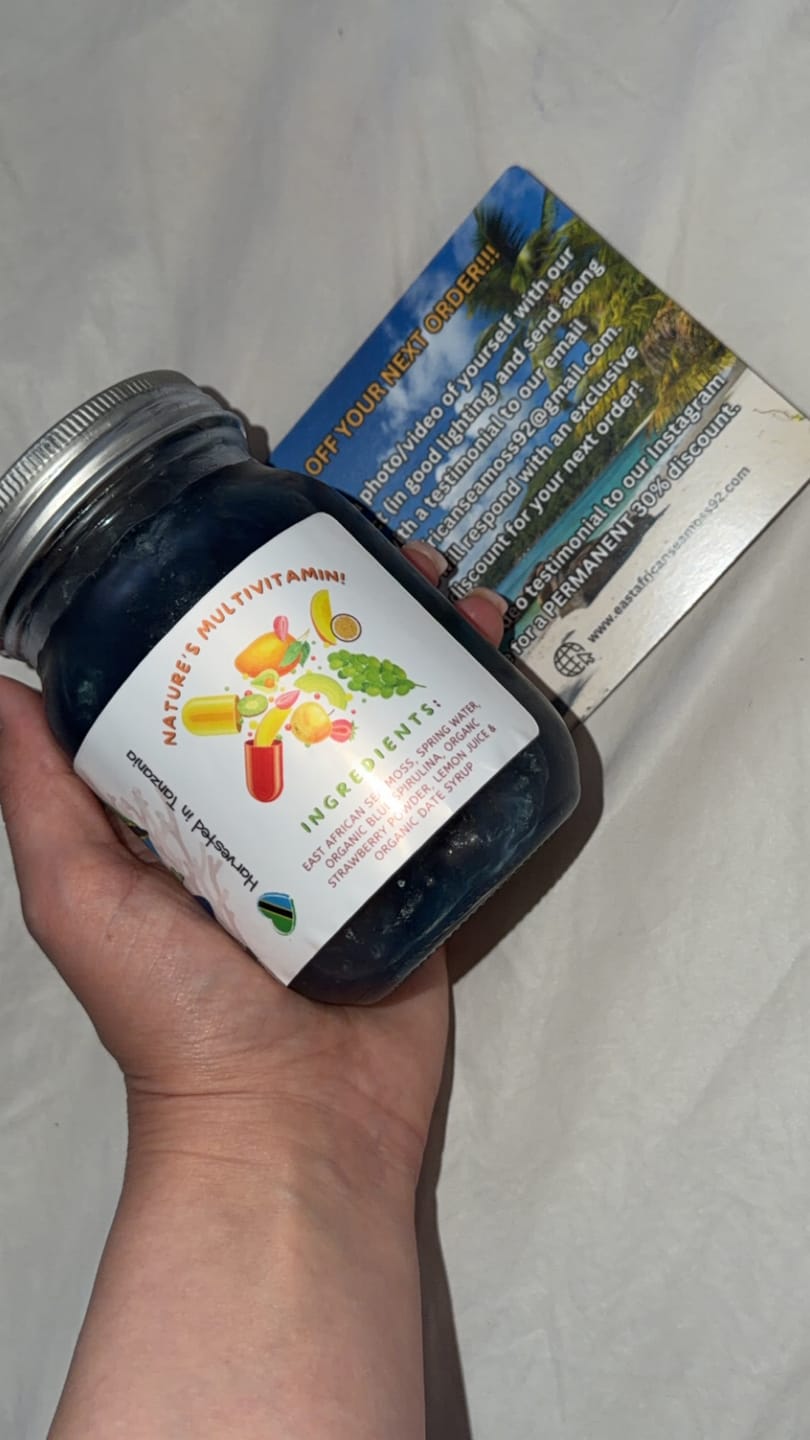 Customer photo review of Blue Magic East African Sea Moss Gel (flavored)