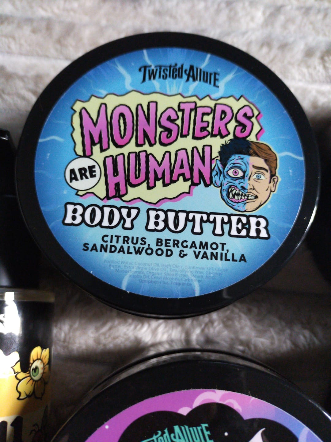 Customer photo review of Monsters Are Human Body Butter
