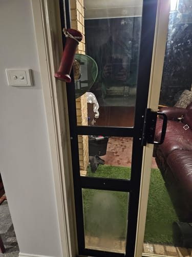 Customer photo review of Patio Pet Door Insert