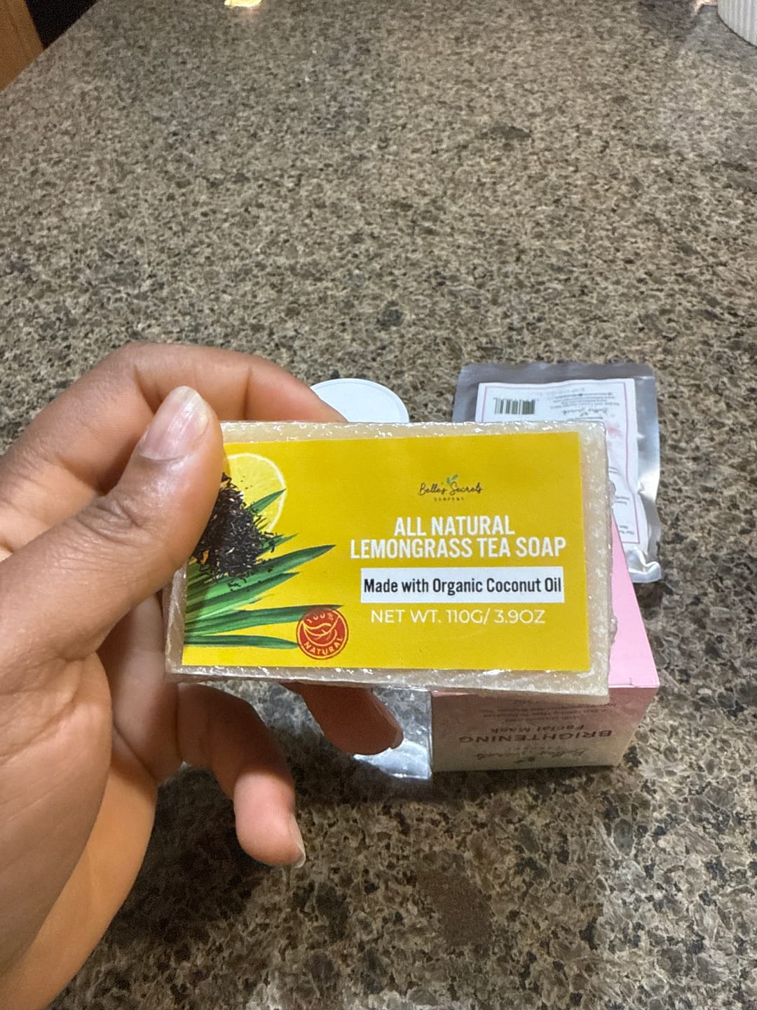 Customer photo review of Brightening Bar Soap
