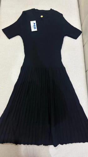 Customer photo review of Knit brown dress