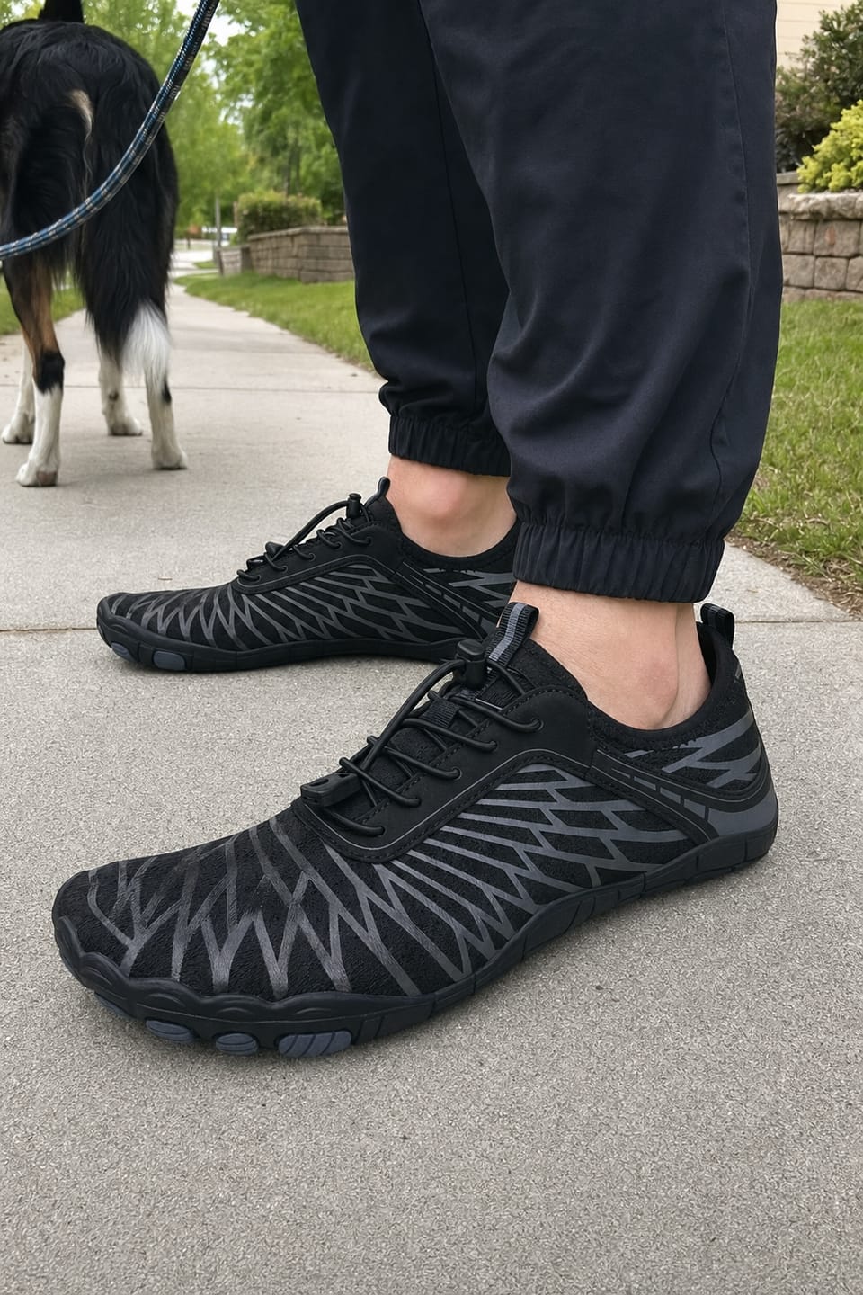 Customer photo review of Motion Ground™ – Copper-Grounded Barefoot Shoes for Natural Balance (Unisex)
