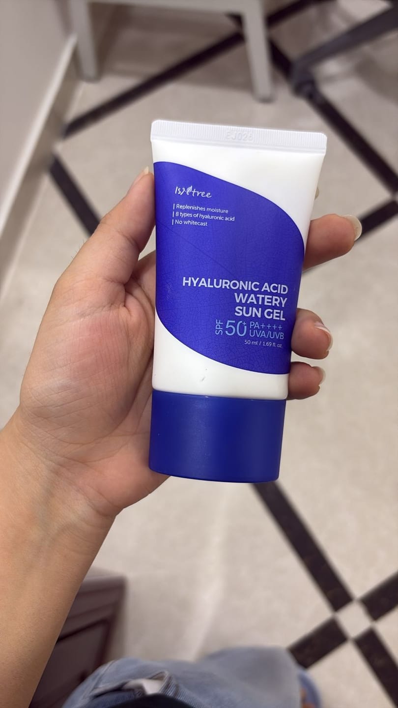 Customer photo review of جل واقي شمس مائي بحمض الهيالورونيك من إزنتري - 50مل
