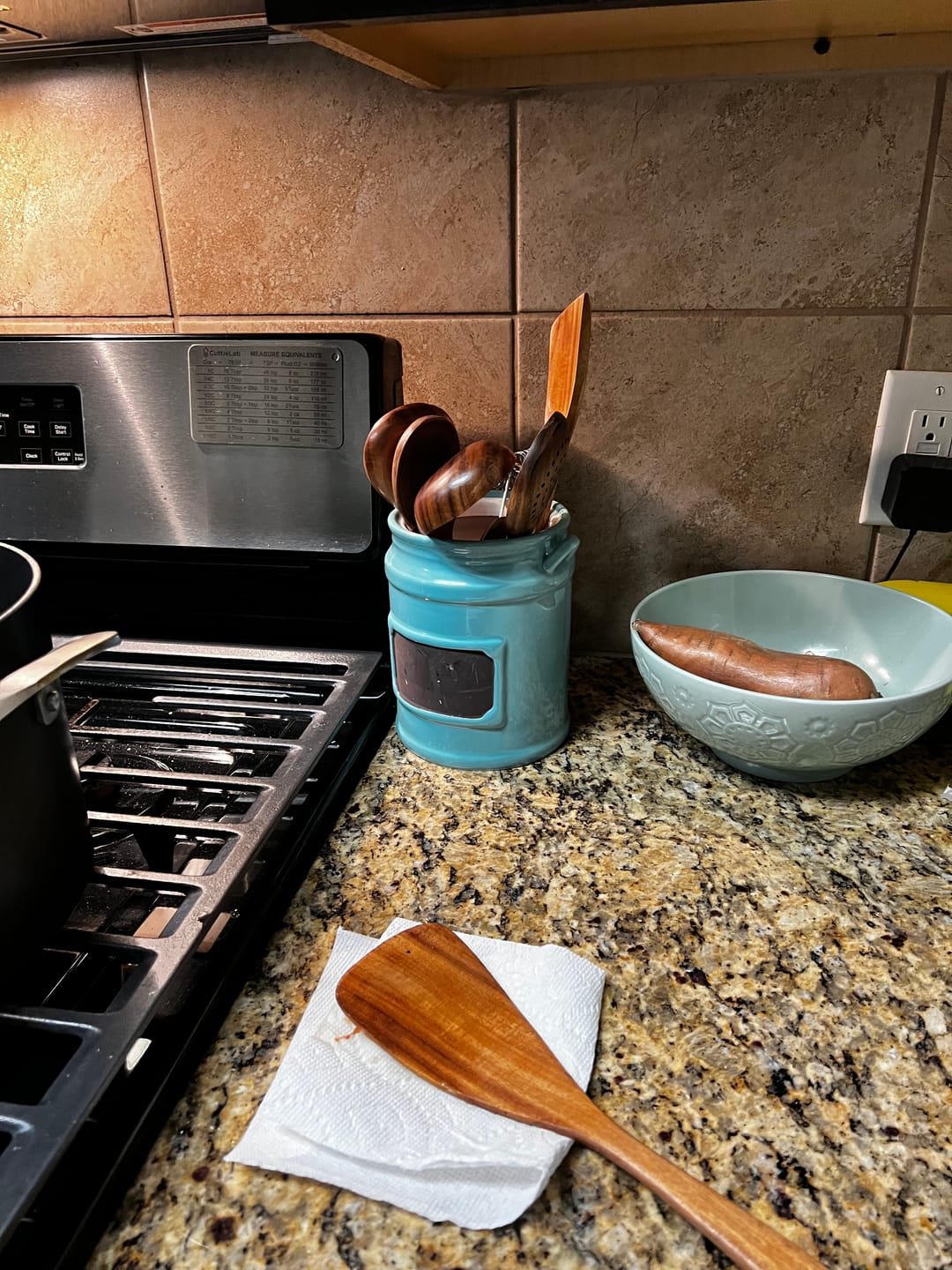 Customer photo review of Teak Wooden Utensil Set