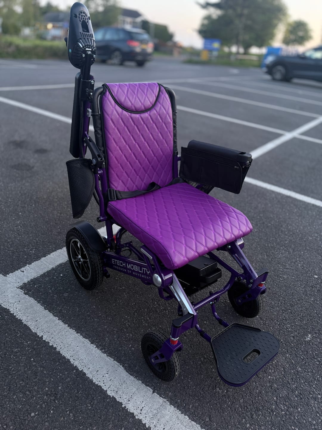 Customer photo review of Luxury Leather Seat Cushion Cover for Freedom Pro, Freedom Elite, Y20 Luxe and Voyager 185 Electric Wheelchair