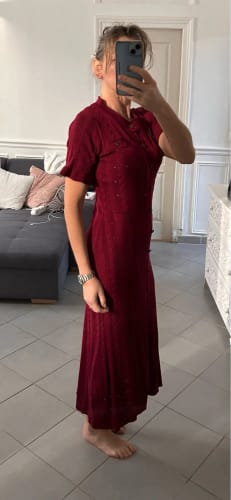 Customer photo review of Sandro classic button knit dress