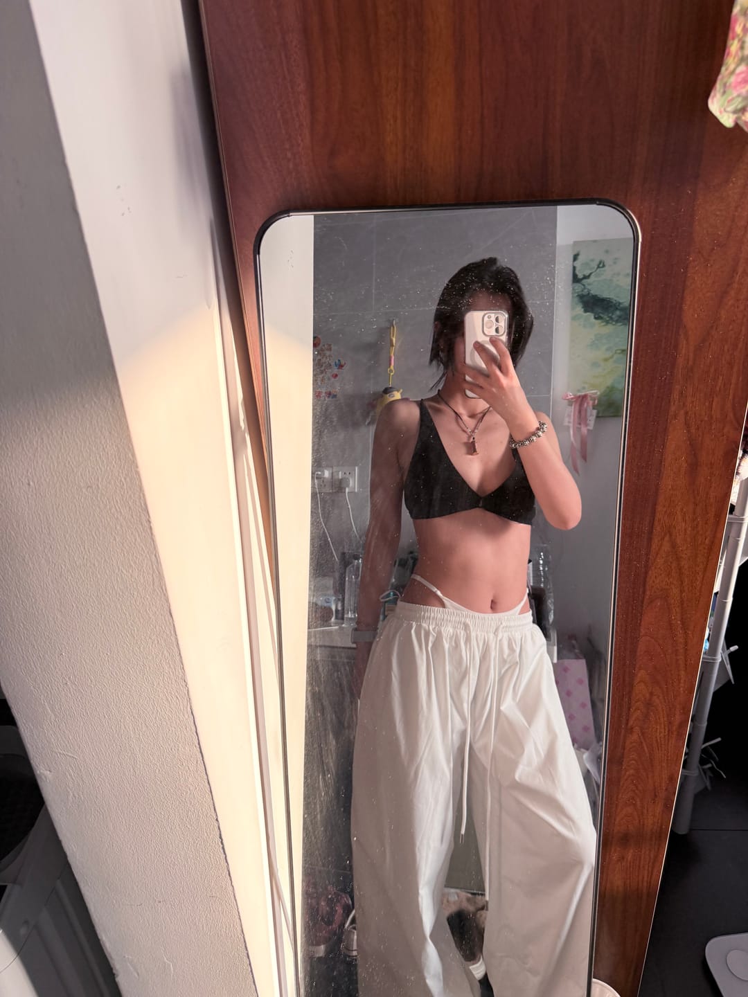 Customer photo review of DOINDULGE Braided Strap Detail Bralette Top