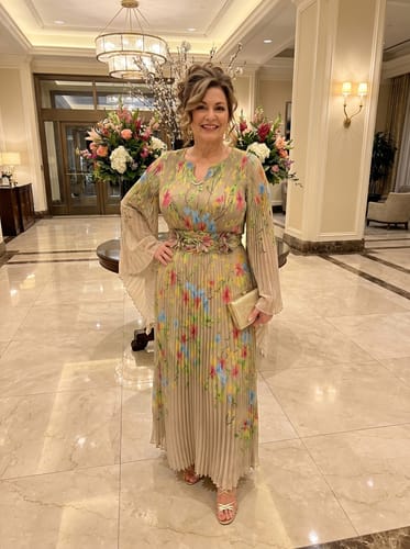 Customer photo review of Aura Bloom Dress |Green